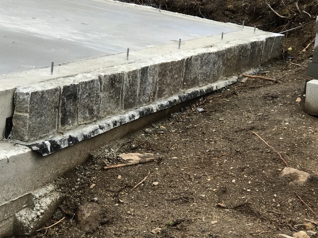 Granite facing. (Photo courtesy of Marshall Point Lighthouse and Museum)