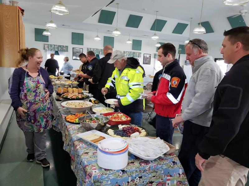 The buffet table! (Photo by Maggie Timmermann)