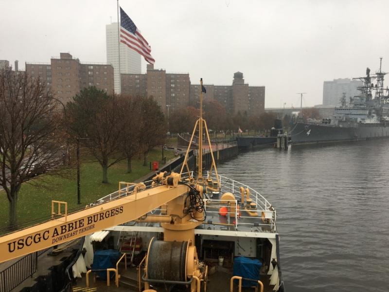 Coast Guard Cutter Abbie Burgess makes a stop in Buffalo, New York, Nov. 20, 2018. Abbie Burgess departed Rockland, Maine, on Nov. 5, 2018, to support District Nine in Operation Fall Retrieve. (U.S. Coast Guard photo, Petty Officer 3rd Class Zachary Hupp)