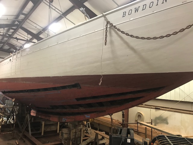 Side Planks of the Bowdoin. (Photo courtesy Maine Maritime Academy)