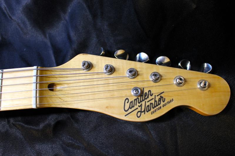 The headstock of a King’s Pine guitar crafted by Thad Chilton. (Courtesy Thad Chilton)
