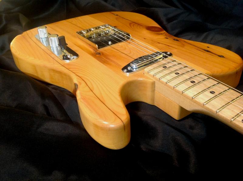 The body of a King’s Pine guitar crafted by Thad Chilton. (Courtesy Thad Chilton)