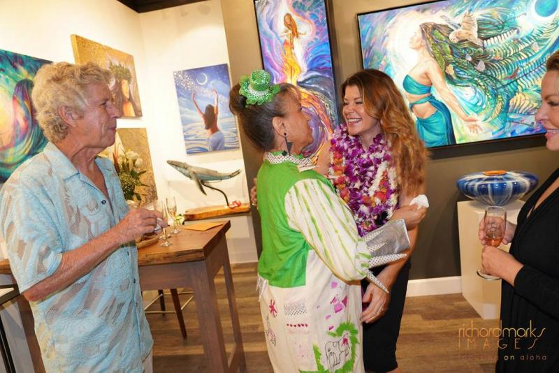 Opening night at 105 Fine Art. (Photo courtesy Richard Marks Images)