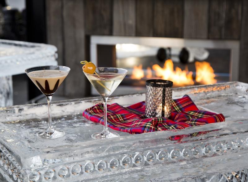 From sophisticated to sassy, there’s an ice bar for everyone this winter in Maine. (Photo courtesy Timber Kitchen & Bar)