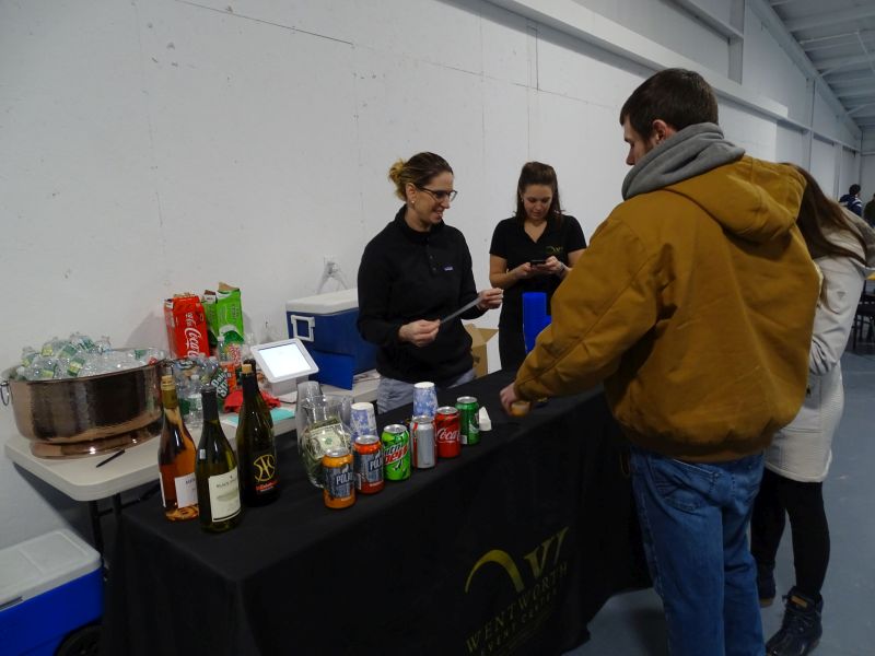 Beverages, including wine and beer, were also available at the event. (photo by Erica Thoms)