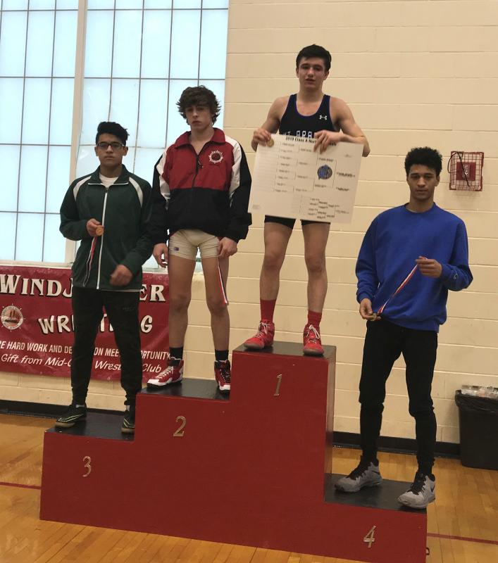 Dawson Allen on the podium for his second place finish. (Courtesy Glenn Lang)