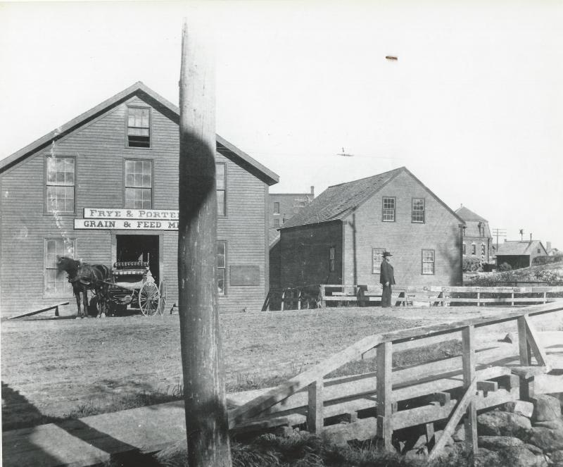 The Frye and Porter Grain and Feed Mill. (Photo courtesy Barbara F. Dyer)