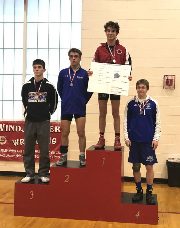 Ian Henderson on the podium for his first place finish. (Courtesy Glenn Lang)