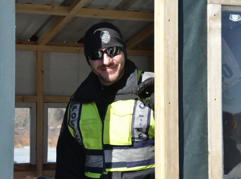 Camden Police Officer Allen Weaver. (Photo by Lynda Clancy)