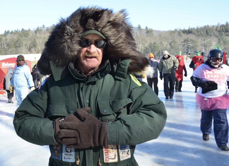 This man had a silver fox hat, with the ears. (Photo by Lynda Clancy)