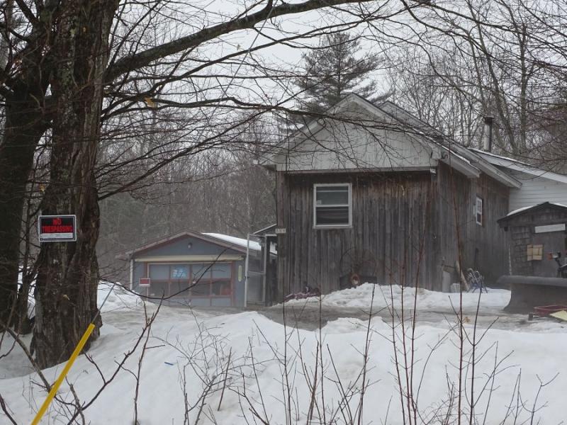 Maine State Police and Waldo County Sheriff’s Office members remained on scene as of 4:00 p.m. Friday afternoon. (photo by Erica Thoms)