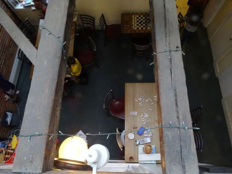 The view from the Game Loft’s loft. (photo by Erica Thoms)