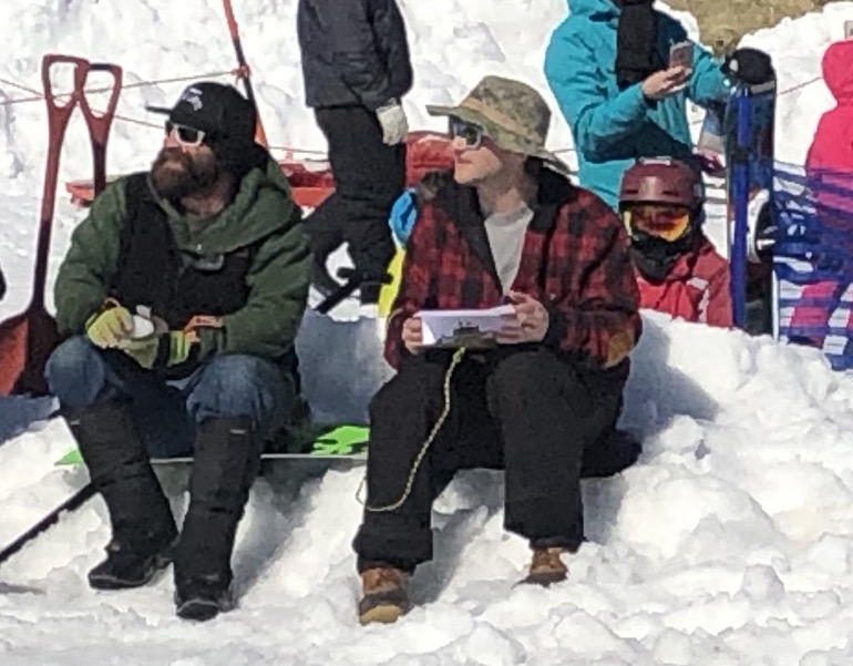 The judges, Tom Beauregard and Mike Bonney. (Photo by Lynda Clancy)