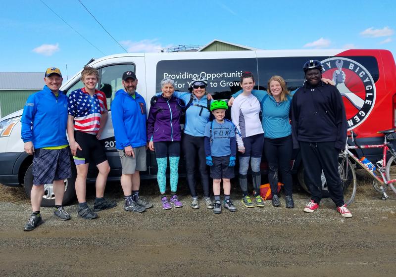 Riders from Community Cycling Center, in Biddeford. (Photo courtesy Stacey Keefer)