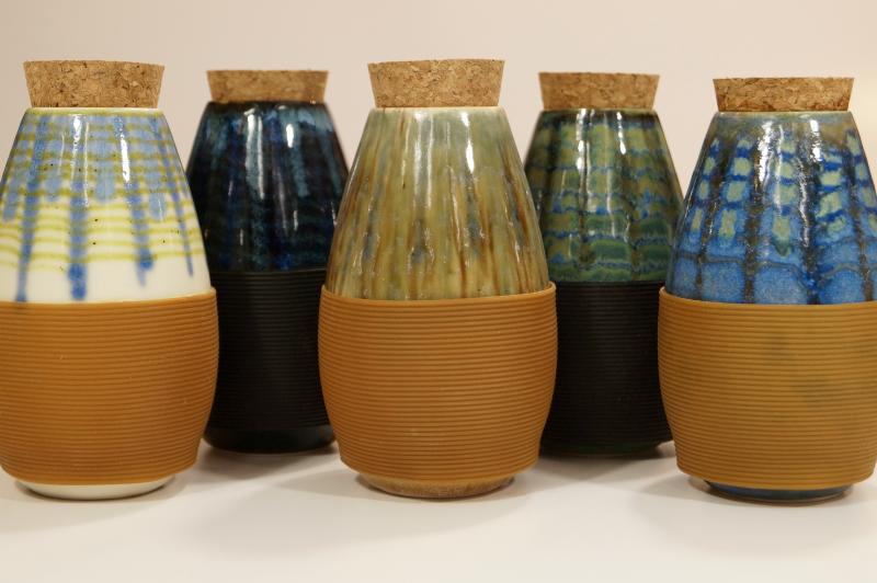 Cork and carry thermos created by Amanda Amoroso. (Courtesy Amanda Amoroso)