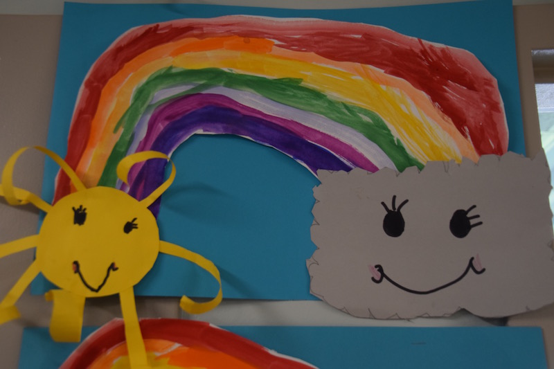 Rainbow by a kindergarten student. (Photo courtesy Thomaston Grammar School)