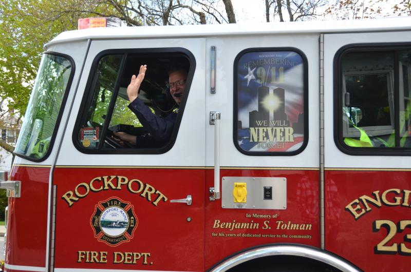 Rockport Firefighter Neal Bartley (Photo by Lynda Clancy)
