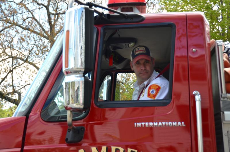 Camden Firefighter Andrew Lowe. (Photo by Lynda Clancy)