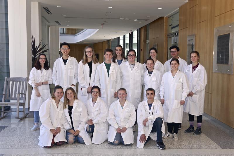 Maine high school students spent a week at Bigelow Laboratory for Ocean Sciences immersed in ocean research as part of the 30th annual Keller BLOOM Program. Pictured from left, back row: Harmony Dawson, Zachary Bhe, Katie Callahan, Toby Seidel, Haley Leavitt, Jordyn Miller, Katherine Bowen, Olivia Kelly, Hayden Platteter, Camille Michaud, and Shanti Gallivan; front row: Josephine Ek, Jordan Snell, Sydnie Della Croce, Rosemary Cumback, and Jacob Pelletier. Robert Mitchell photo