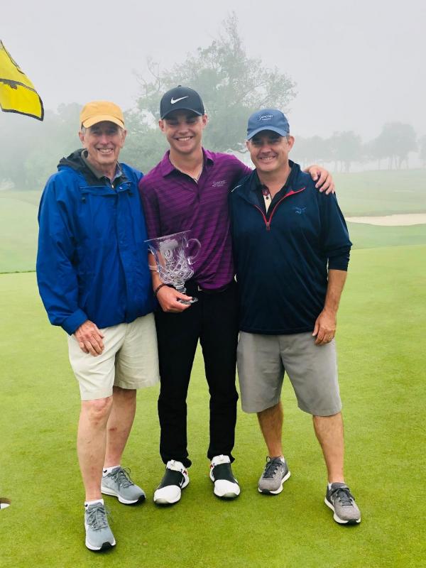 Three generations of Andersons: Richard, Cole and Derek Anderson.
