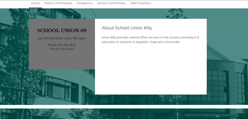 The new website look for School Union 69.