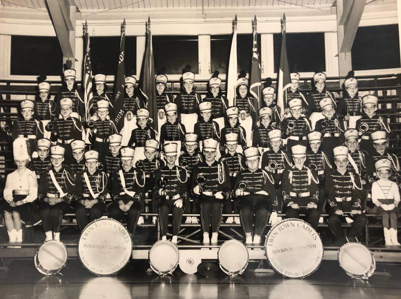 The Twin Town Cadets Drum and Bugle Corps. (Photo courtesy Linda Milliken Roden)