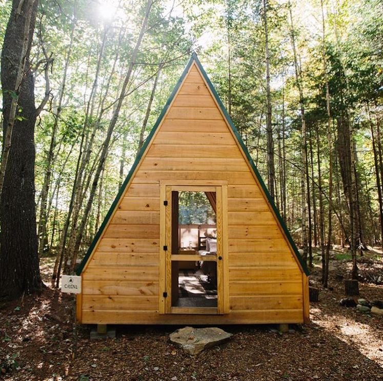 One of the property’s cabins. (Photo by Nina Gallant)