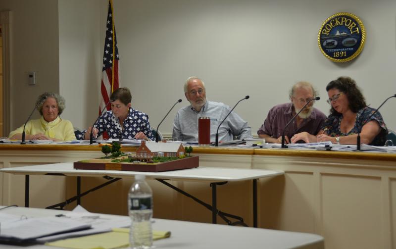 From left to right: Emily Lusher, Terri Mckenzie, David Cockey, Chairman Geoff Parker and Kim Graffam. (Photo by Lynda Clancy)