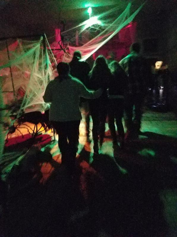 Walking through the stone hallways last year. Photo courtesy Fright at The Fort
