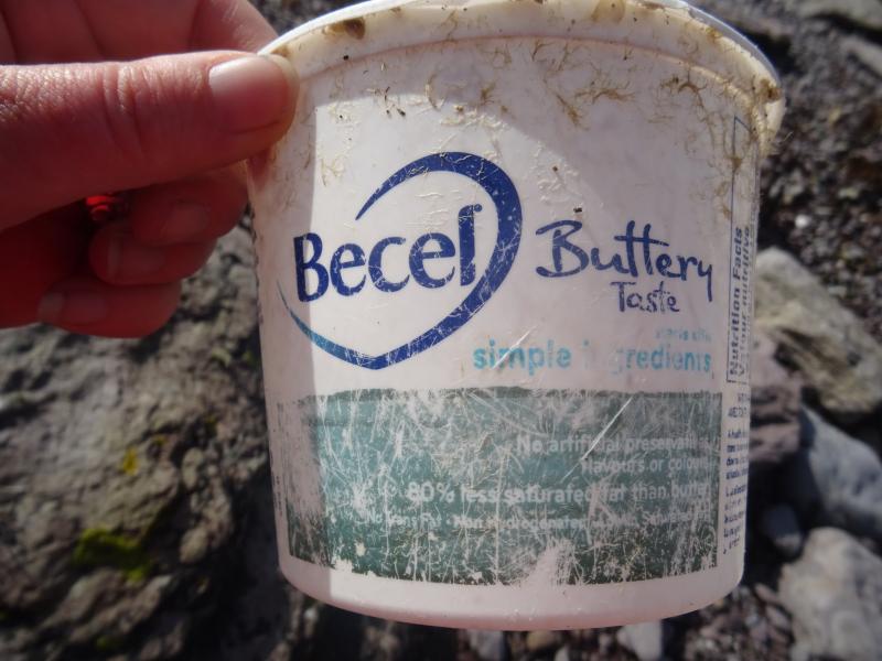 Plastic tub from Canada. (Photo courtesy Rosemary Hill)
