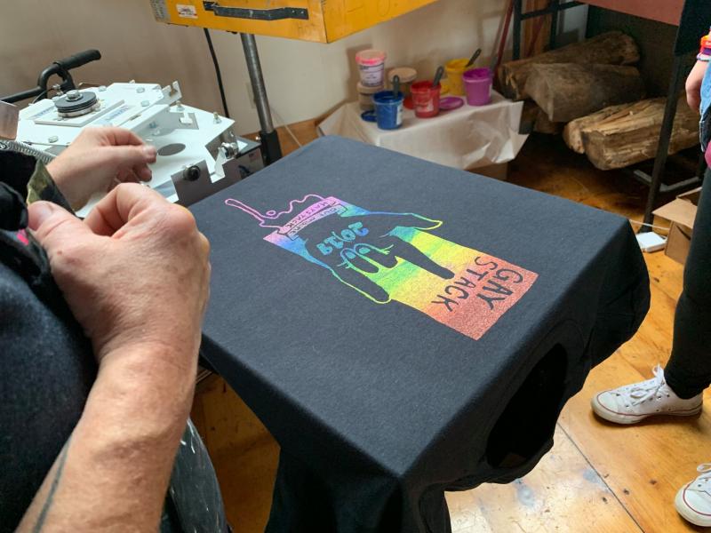To t-shirt. Photo courtesy OUT Maine
