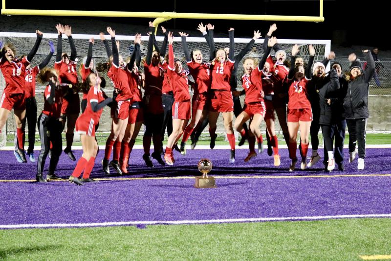 The Camden Hills girls soccer team after the North Regional Final, Nov. 5. (Photo courtesy Vin Contento)