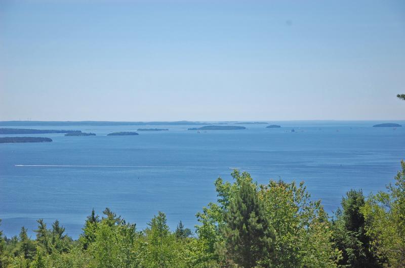 The view from Ducktrap Mountain looking east over Penobscot Bay. (Photo courtesy Dennis Cerrotti)