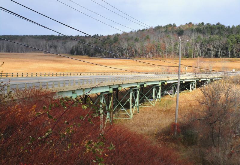 The Station 46 bridge on Route 1, Woolwich. PHIL DI VECE/Wiscasset Newspaper