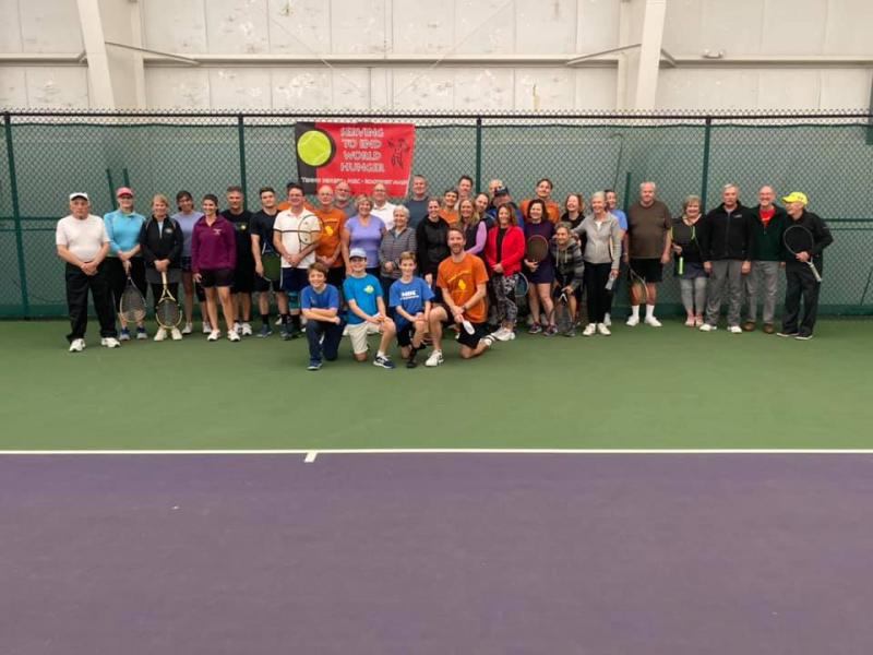 Participants from the Serving to End World Hunger event. (Courtesy Seth Meyer)
