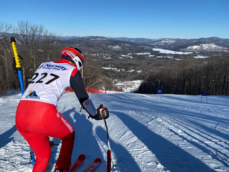 The Camden Hills alpine ski team at its Jan. 20 meet. (Courtesy Mike Smith)