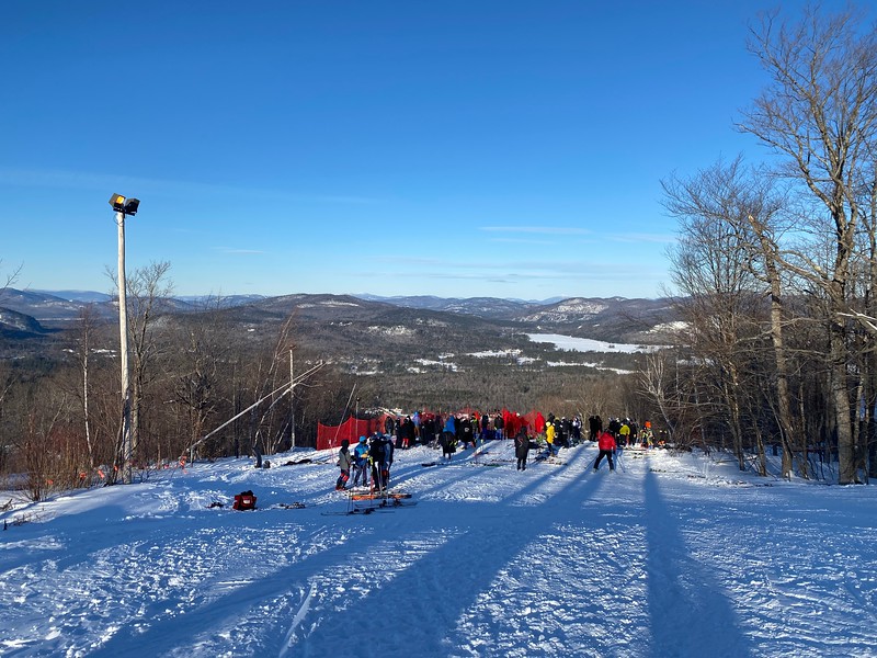 The Camden Hills alpine ski team at its Jan. 20 meet. (Courtesy Mike Smith)