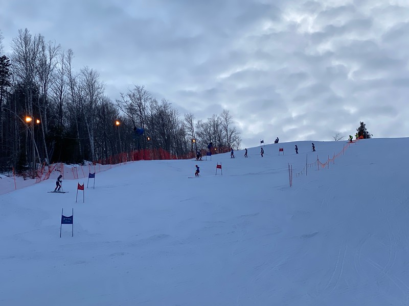Members of the Camden Hills alpine ski team. (Courtesy Mike Smith)