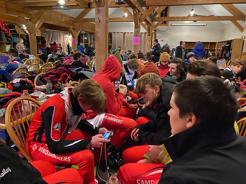 Members of the Camden Hills alpine ski team. (Courtesy Mike Smith)