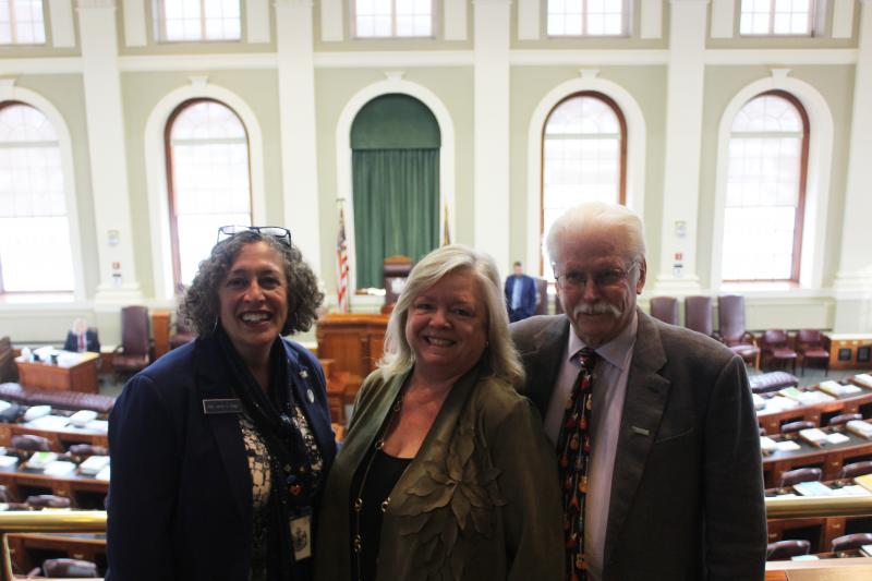Rep. Nicole Grohoski, D-Ellsworth, Rep. Vicki Doudera, D-Camden, John Reny, Kathleen Reny, Rep. Mick Devin, D-Newcastle