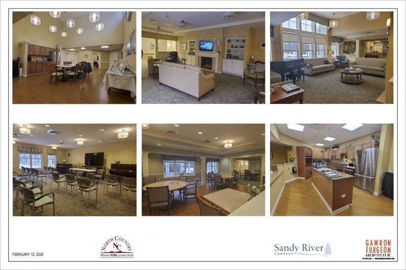 The inside of an existing Sandy River Company senior care facility in Brunswick. (Image courtesy Sandy River Company)