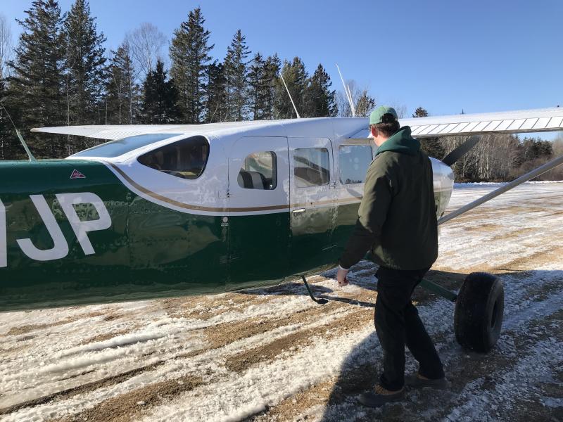 The plane that transported the Friday, Feb. 21 bird. (Photo courtesy Knox County Sheriff’s Office)