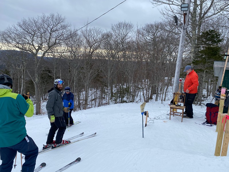 A scene from the Camden Snow Bowl meet Feb. 1. (Courtesy Mike Smith)