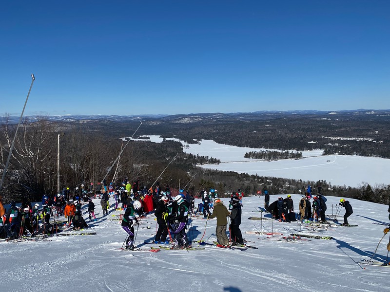 The scene of the alpine skiing state championships. (Courtesy Mike Smith)