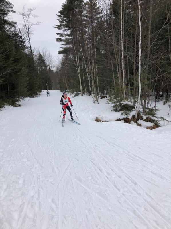 Shiyan Kesser approaching the finish of the 3k. (Courtesy Saphrona Stetson)