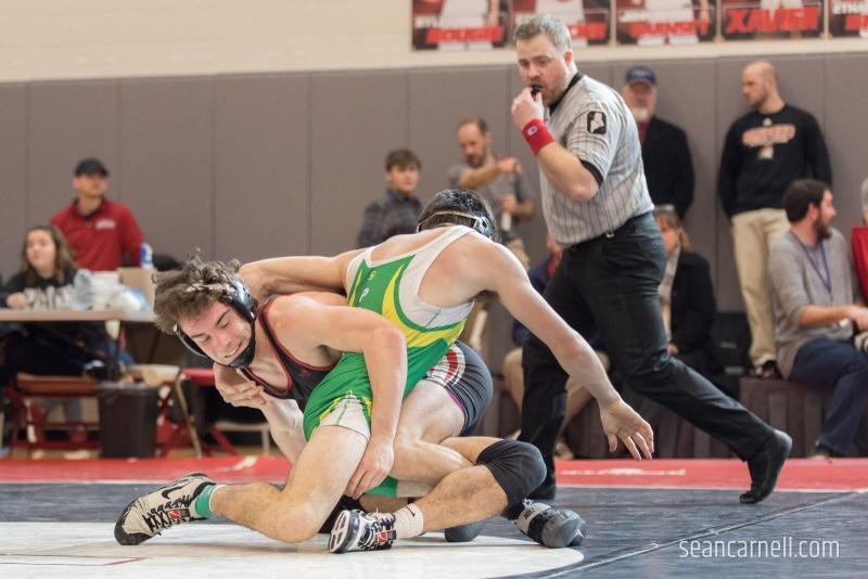 A scene from the Class A state wrestling championships. (Courtesy Sean Carnell)