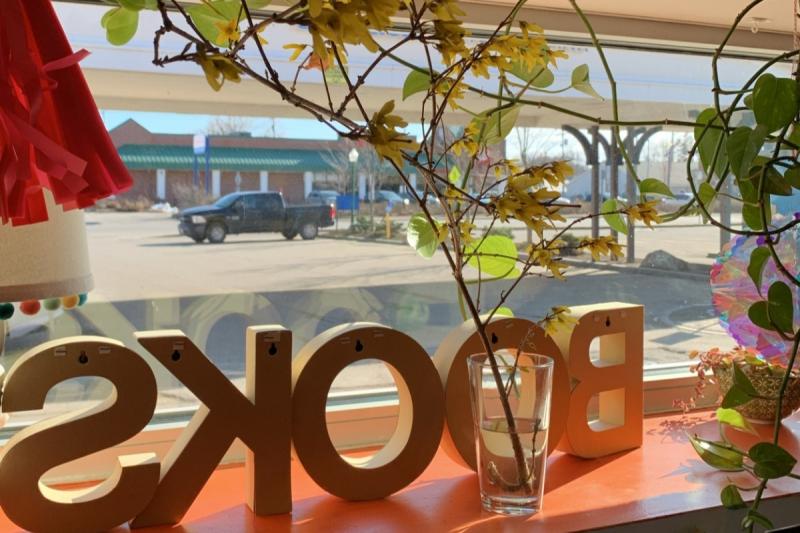 The lonely view from the inside: hello hello bookstore.
