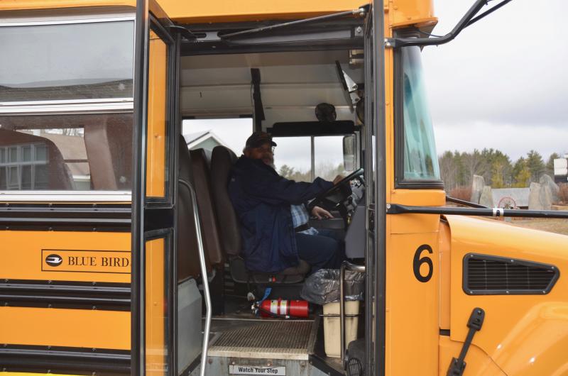 Driver Curt Mitchell distributes intown Camden. (Photo by Lynda Clancy)