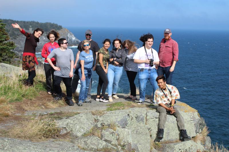 OHS art club on Monhegan Island. Photo courtesy Alexis Iammarino