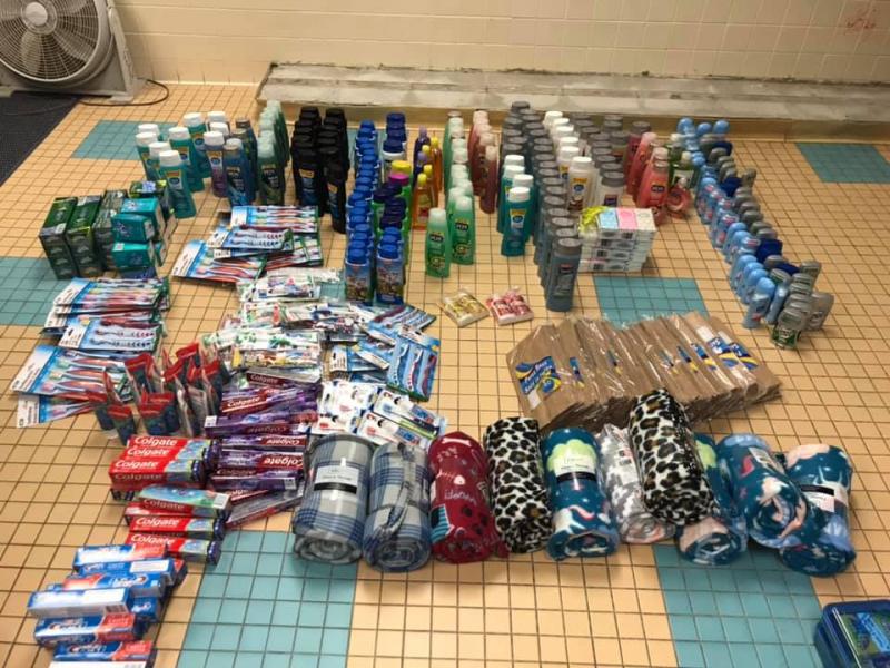 Products purchased for the South School comfort closet. (Courtesy Heather Anderson)